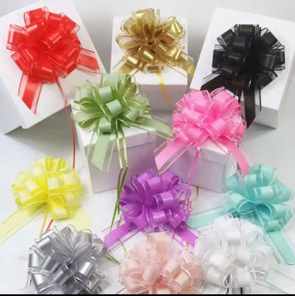 3D Flowers Bow (10 pcs ) (25cm/17cm)