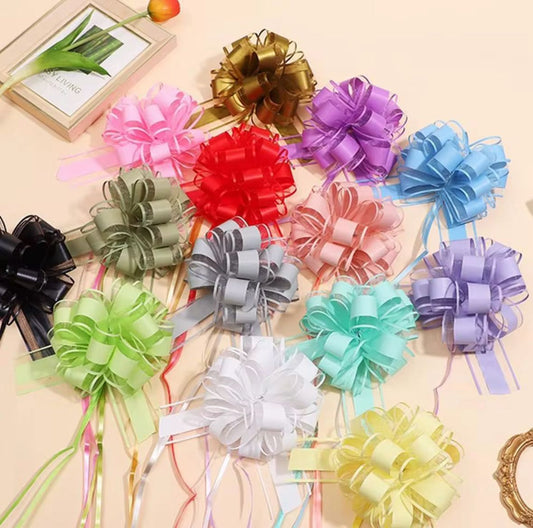 3D Flowers Bow (10 pcs ) (25cm/17cm)
