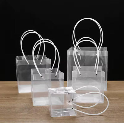 Square Transparent Flowers Bag (25x25x25cm)