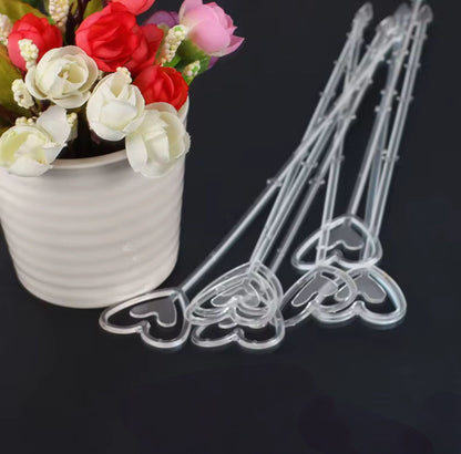 Heart Flowers Holder 34cm (100pcs/bag)