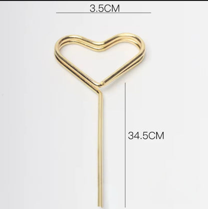 Heart Flower Holder 34,5cm 10pcs/bag