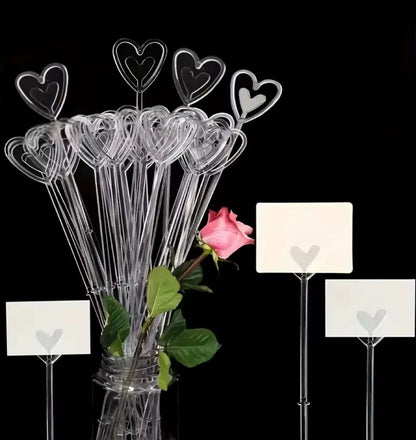 Heart Flowers Holder 34cm (100pcs/bag)