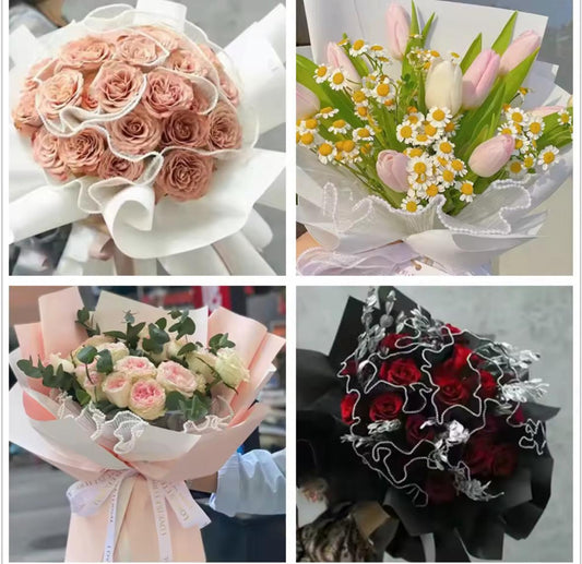 Pear Lace Flowers Wrapping ( 3.9m X26cm )