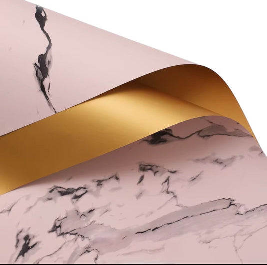 Wrapping Marbel & Gold (20sheets/bag)