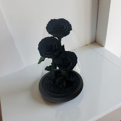Arrangement 3 roses (14x 22cm)