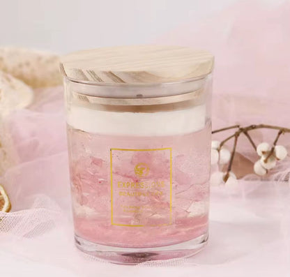 Candle with Flowers Inside (yx5)