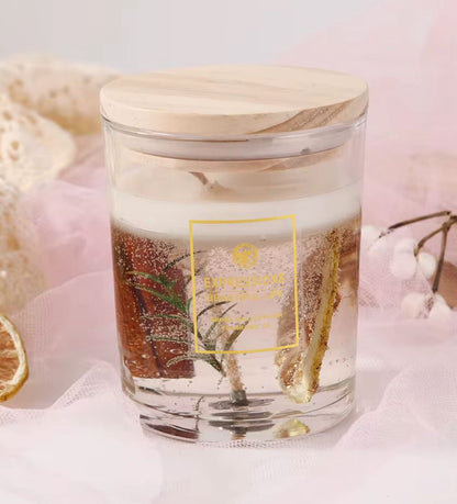 Candle with Flowers Inside (yx5)