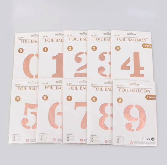 Rose Gold Numbers 40''