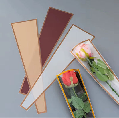 Wrapping Single Rose (45x12.5x4cm)