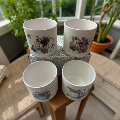 Ceramic Vase 4,5"x4,5"  (Y1912)