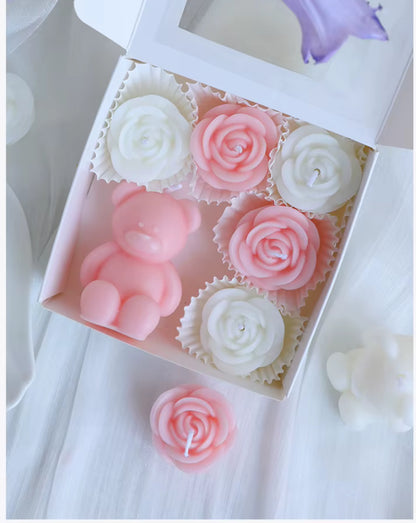 Candle adorable bear  set