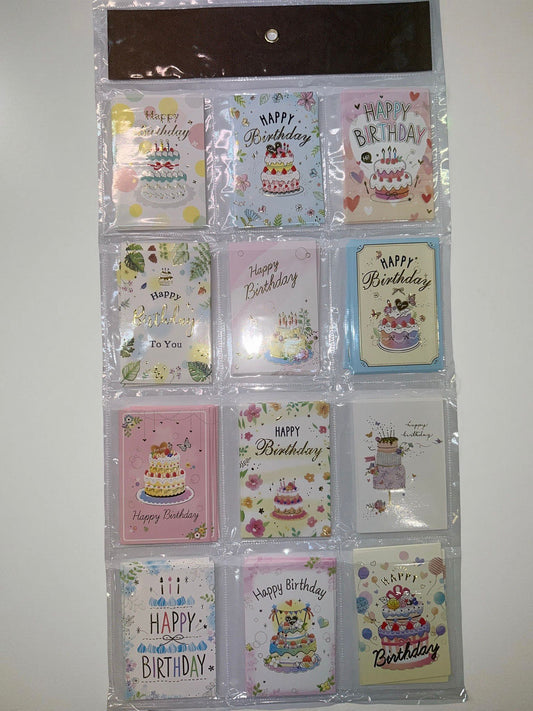 Folding Birthday Cards 60PCS (12.5CMX17CM)