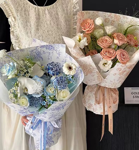 Papier cadeau floral sauvage