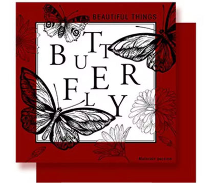 Wrapping Dream Butterfly Waterproof Flower Wrapping Paper