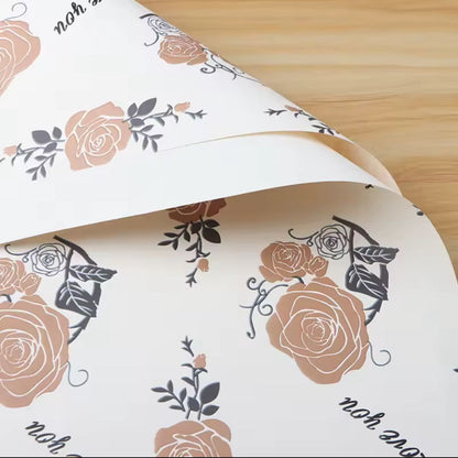 Wrapping Dream Rose Waterproof Wrapping Paper (20pcs/Bag) (56x56cm)