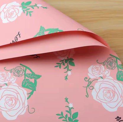 Wrapping Dream Rose Waterproof Wrapping Paper (20pcs/Bag) (56x56cm)