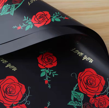 Wrapping Dream Rose Waterproof Wrapping Paper (20pcs/Bag) (56x56cm)