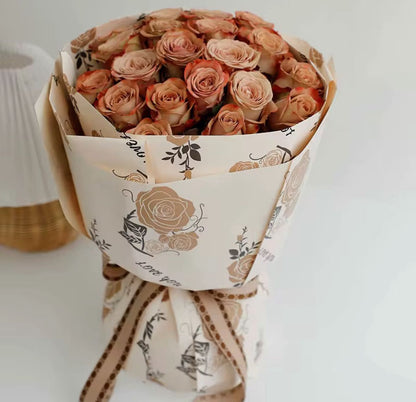 Wrapping Dream Rose Waterproof Wrapping Paper (20pcs/Bag) (56x56cm)