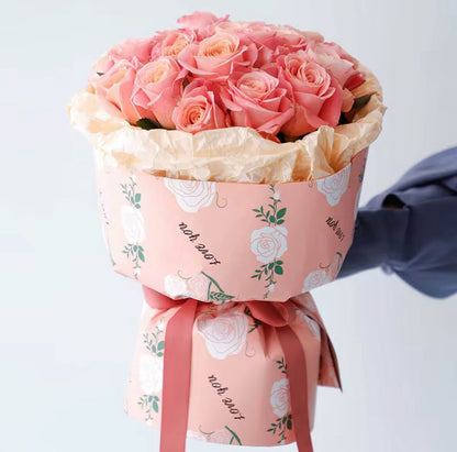 Wrapping Dream Rose Waterproof Wrapping Paper (20pcs/Bag) (56x56cm)