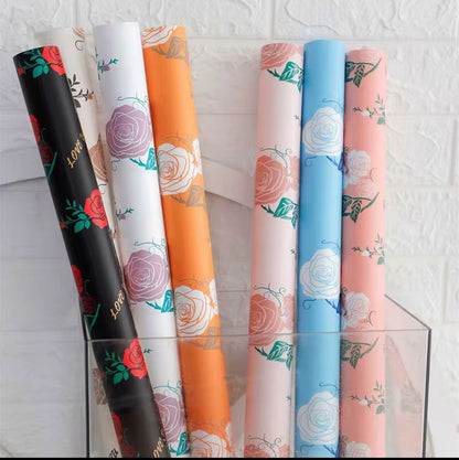 Wrapping Dream Rose Waterproof Wrapping Paper (20pcs/Bag) (56x56cm)