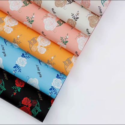 Wrapping Dream Rose Waterproof Wrapping Paper (20pcs/Bag) (56x56cm)