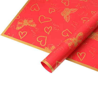 Wrapping Romantic Butterfly Heart Waterproof (20pcs/bag) 56x56cm