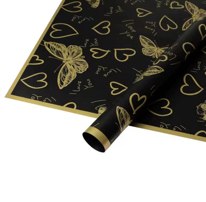 Wrapping Romantic Butterfly Heart Waterproof (20pcs/bag) 56x56cm