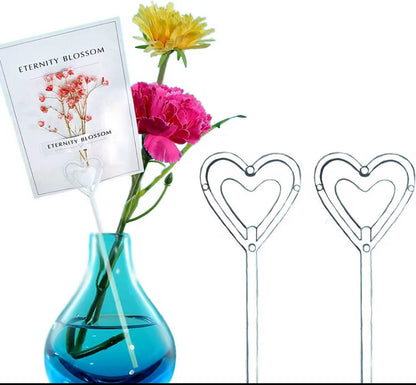 Plastic Flower Card Holder 24cm ( 80Pcs/Bag)