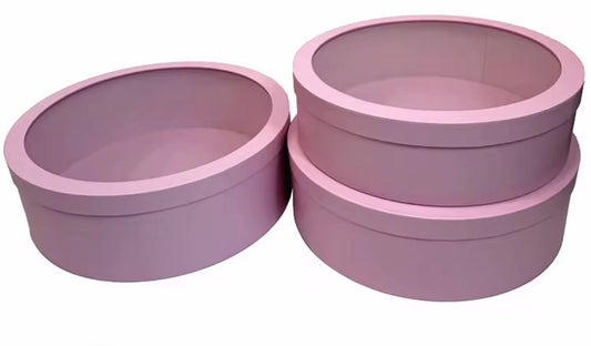 Round Large Boxes (3 Pcs / set )