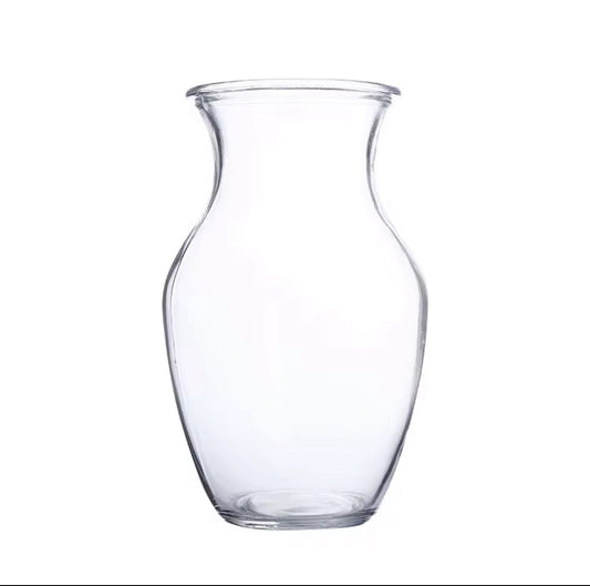 Transparent Vase ( 19.5x10cm)