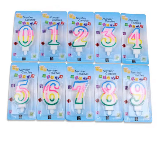 Numbers Candle 0 to 9