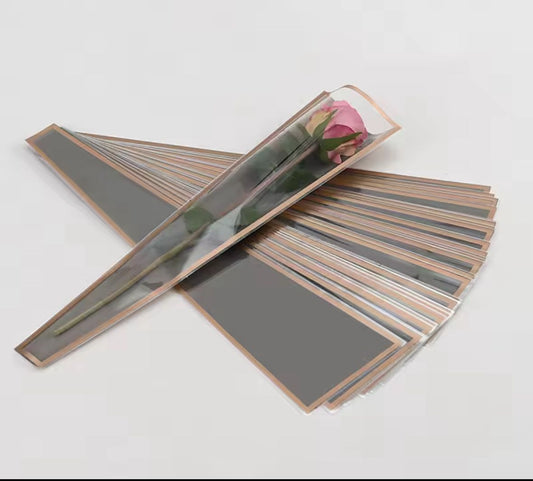 Wrapping Single Rose (45x12.5x4cm)