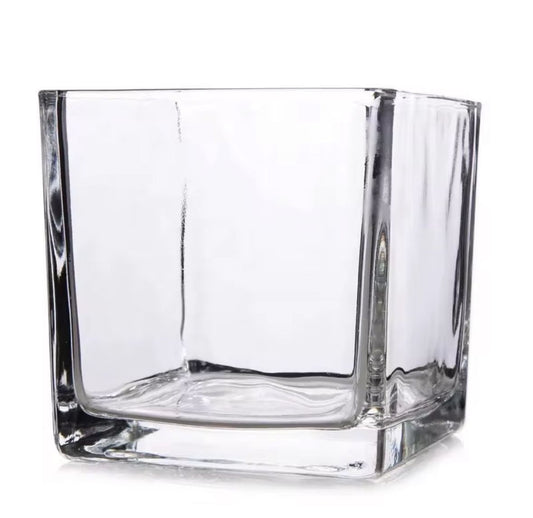 Square Transparent Vase (10x10cm)