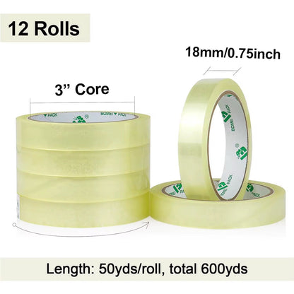 Transparent Tape 50 yards (12pcs/bag)